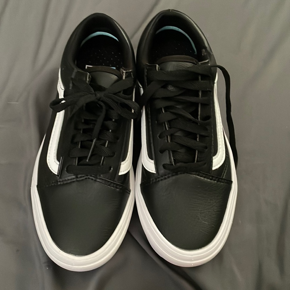 Old school leather comfycush vans